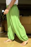 Made in Italy Harem Balloon Pant Classic Plain Apple /9 = ~